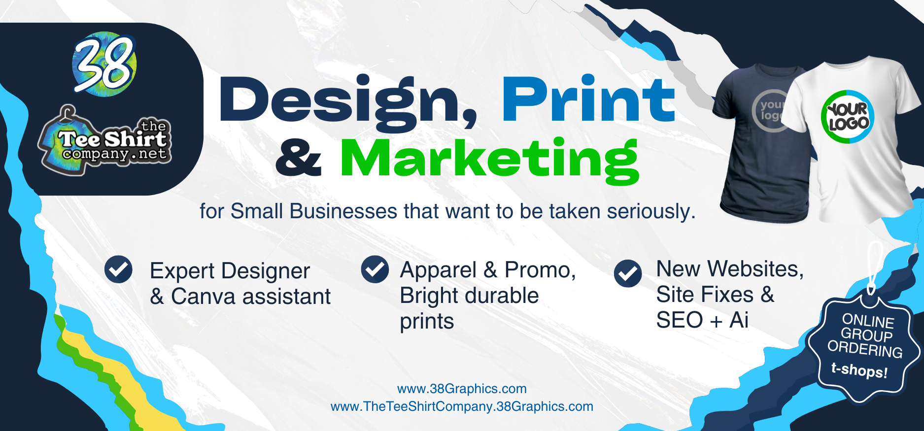 38Graphics - The Tee Shirt Company, Design, Print and Websites